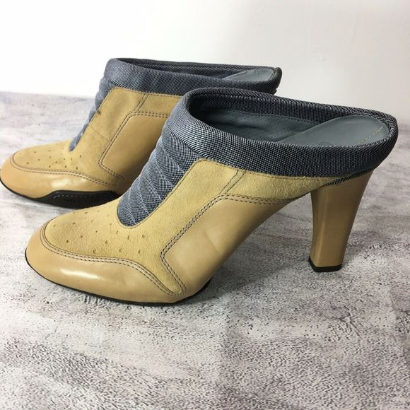 Cole Haan G Series Heeled Mules Clogs Size 8B - Picture 3 of 10